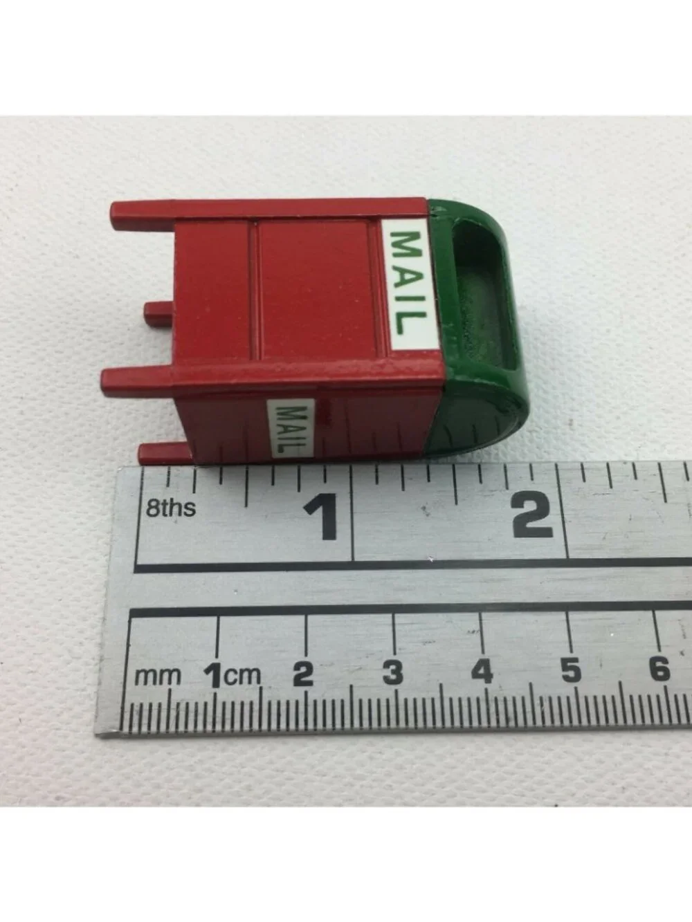 Christmas Village Accessories Frosted Mini Tree Mailbox Set Holiday Decoration